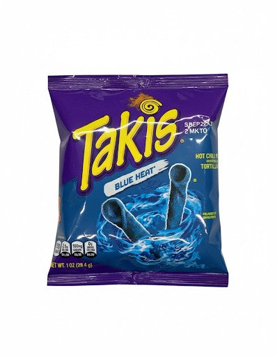 Takis Blue Heat Hot Chili Pepper 1 oz (50 Packs Per Case)