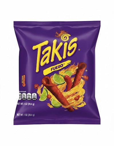 Takis Fuego Chili Pepper & Lime 1 oz (50 Packs Per Case)