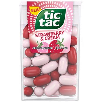 Tic Tac Mints Strawberry Cream 1.7 oz (12 Units Per Box)