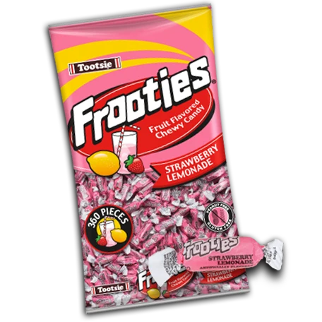 Tootsie Frooties Strawberry Lemonade Bite Size Wrapped (360 Pieces Per Bag)