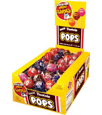 Tootsie Pops Original Assorted Flavors (100 Pops Per Box)