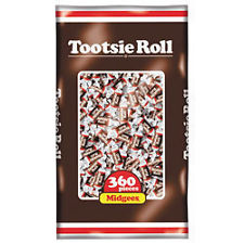 Tootsie Roll Midges Chocolate Flavor Wrapped (360 Pieces Per Bag)