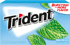 Trident Gum Mint Bliss Flavor (12 Packs Per Box)