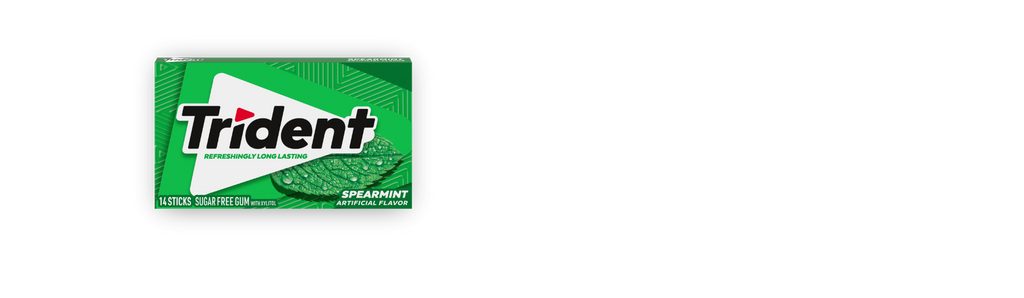 Trident Gum Spearmint Flavor (12 Packs Per Box)