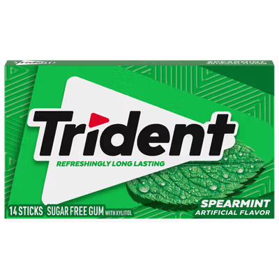 Trident Gum Spearmint Flavor (12 Packs Per Box)