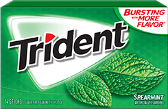Trident Gum Spearmint Flavor (12 Packs Per Box)