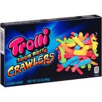 Trolli Sour Brite Crawler Theater Box 3.5 oz (12 Box Per Case)