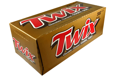 Twix Cookies Caramel 1.79 oz (36 Bars Per Box)