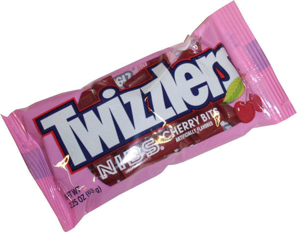 Twizzlers Nibs Cherry Flavor 2.25 oz (36 Packs Per Box)