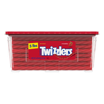 Twizzlers Twist Strawberry Unwrapped (5 Lbs Per Jar)