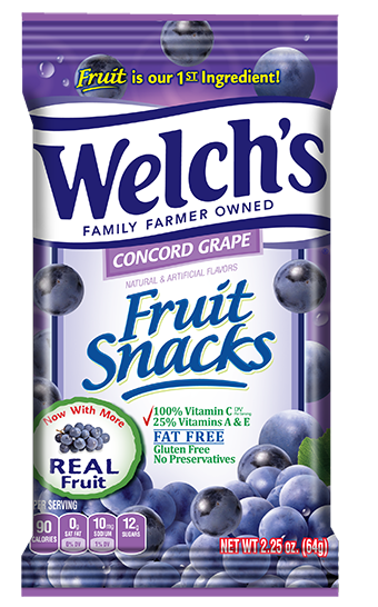 Welch's Concord Grape 5 oz (12 Bags Per Case)