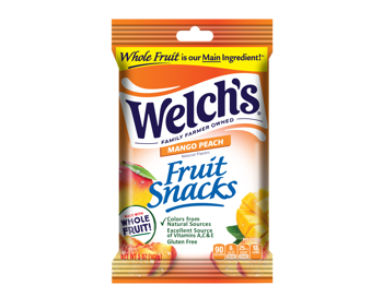 Welch's Fruit Snacks Mango Peach 5 oz (12 Bags Per Box)