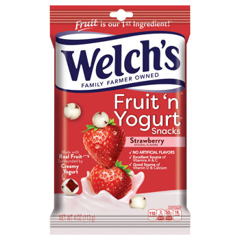 Welch's Fruit n Yogurt Strawberry 4 oz (12 Bags Per Case)
