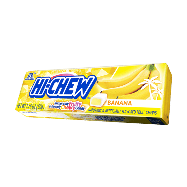 Hi Chew Candy Banana Flavor 1.76 oz (15 Packs Per Box)