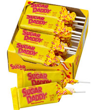 Sugar Daddy Milk Caramel Pops 1.7 oz (24 Pops Per Box)